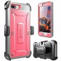 iPhone 8 Plus Armor Case Shockproof Rugged Built In Screen Protector Slim Pink