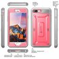 iPhone 8 Plus Armor Case Shockproof Rugged Built In Screen Protector Slim Pink