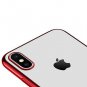 iPhone Xs Case Flexible Slim Protective Cover TPU AntiSlip Luxury Red Clear NEW