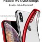 iPhone Xs Case Flexible Slim Protective Cover TPU AntiSlip Luxury Red Clear NEW
