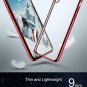 iPhone Xs Case Flexible Slim Protective Cover TPU AntiSlip Luxury Red Clear NEW