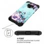 Casetego Compatible Galaxy Note 9 Case,Floral Three Layer Heavy Duty Hybrid Stur