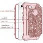 for Google Pixel 3 XL Case Glitter Sparkle Bling Heavy Duty Hybrid Armor High I