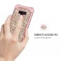 Samsung Galaxy Note 9 Shockproof Case Sparkle Glitter Heavy Duty Rose Gold