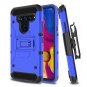 USHAWN Compatible LG V40 Case, LG V40 ThinQ Case, Hybrid Heavy Duty Armor Full B