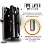 iPhone Xs Max [6.5inch Screen] Rugged Military Drop Tested Shockproof Black