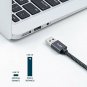RAMPOW USBC Cable Fast Charging with USB 3.0/3.1 3.3ft Double Nylon Braided Char