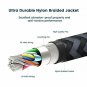 RAMPOW USBC Cable Fast Charging with USB 3.0/3.1 3.3ft Double Nylon Braided Char