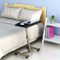 SHW Height Adjustable Mobile Laptop Stand Desk Rolling Cart