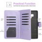 Samsung Galaxy Note 9 Case Leather Cash Pockets Wallet Flip PU Shiny Slim Purple