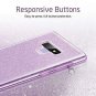 Samsung Galaxy Note 9 Glitter Case Sparkle BlingThree Layer Raised Εdges Purple