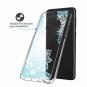 Samsung Galaxy S9 Silicone Case Soft Flexible TPU Blue Rubber Slim Fit Flower