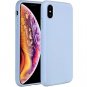 iPhone Xs Max 6.5 inch (2018) Liquid Silicone Case Gel Rubber Shockproof Blue