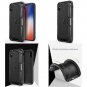 iPhone XS Case Wireless Charging Shield Slim Fit With Carbon Texture Black NEW