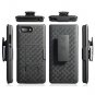 BlackBerry KEY2 Case Belt Hip Holster Rotating Kickstand Rubberized Black