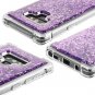 Samsung Galaxy Note 9 Glitter Case Shockproof Clear Soft TPU Slim Fit Purple