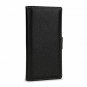 BlackBerry Key2 Case. Flip Leather Wallet Cover with Card Slots for Key2, Black