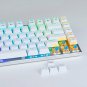 LED Water-Proof Gaming Keyboard Backlit Mechanical Anti-Ghost Keys Durable White