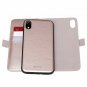 iPhone XR Leather Wallet Case Detachable with 3 Card Slots Kickstand Rose Gold