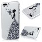 iPhone 8 plus Case 6 Pcs TPU Rubber Bumper Slim Print Patterns Transparent