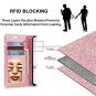 Huawei P20 Pro Case Flip Wallet Mirror Glitter Heavy DutyShock Resistant Pink