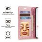Huawei P20 Pro Case Flip Wallet Mirror Glitter Heavy DutyShock Resistant Pink