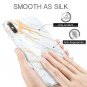 iPhone XS / X Case Soft Flexible TPU Shockproof Slim Durable Marble Grey Gold