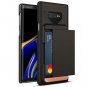 Galaxy Note 9 case, VRS Design [Matte Black] SemiAutomatic Sliding Wallet Phone
