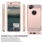Google Pixel 2 Hybrid Case HD Screen Protector Armor Dual Layer Slim Rose Gold