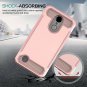 Google Pixel 2 Hybrid Case HD Screen Protector Armor Dual Layer Slim Rose Gold