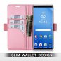 Samsung Galaxy Note 8 Wallet Case Slim PU Leather Card Slots Kickstand Pink New