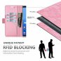 Samsung Galaxy Note 8 Wallet Case Slim PU Leather Card Slots Kickstand Pink New