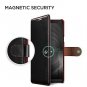 Samsung Galaxy Note 9 Case Leather Wallet  Flip PU 3 Cards Slots Slim Black Red