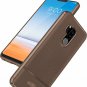 LG G7 Silicone Case Flexible TPU Raised Protection Lightweight Thin Slim Brown