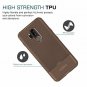LG G7 Silicone Case Flexible TPU Raised Protection Lightweight Thin Slim Brown