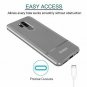 LG G7 Silicone Case Flexible TPU Raised Protection Lightweight Thin Slim Gray