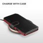 LG V40 Case, VRS Design [Black] Drop Protection Cover Classy Slim Premium PU Lea