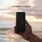LG V40 Case, VRS Design [Black] Drop Protection Cover Classy Slim Premium PU Lea