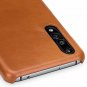 TETDED Premium Leather Case for Huawei P20 Pro Dual SIM Snap Cover Vintage Brown