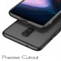 OnePlus 6T Case Ultra Thin AntiFingerprint Hard PC Cover Shock Absorbing Black
