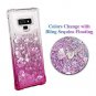 Samsung Galaxy Note 9 Case Bling Quicksand Glitter TPU Bumper Shockproof Pink