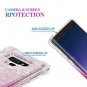 Samsung Galaxy Note 9 Case Bling Quicksand Glitter TPU Bumper Shockproof Pink