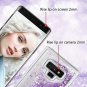 Samsung Galaxy Note 9 Case Girls Sparkle Floating Glitter Liquid Bumper Purple