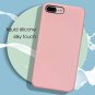 iPhone 8 Plus 7 Plus Silicone Case Gel Rubber Microfiber Cloth Slim Durable Pink