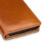 BlackBerry KEY2 Wallet Case Premium Leather Hard Shell Anti Drop Durable Brown