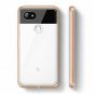 Google Pixel 2 XL Protective Case Dual Layer Slim Geometric Design Durable Gold
