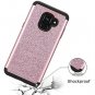 Samsung Galaxy A8 Glitter Case Sparkly Bling Shiny Shockproof Silicone Rose Gold