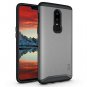 OnePlus 6 Case Rugged Shockproof Dual Layer Heavy Duty Slim Fit Metallic Slate