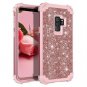 Samsung Galaxy S9 Plus Case Bling Sparkle High Impact Shockproof Shiny Rose Gold