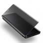 Galaxy Note 9 Case Pu Leather + PC Smart Clear View Kickstand Flip Folio Black